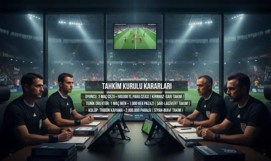 TFF Disiplin Kurulu’ndan Kulüplere Tarihi Yaptırım Kararları